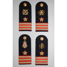 Spalline (paio)  per uniforme di servizio estiva (S.E.B) e ordinaria estiva (O.E.) per Primo Maresciallo Luogotenente della Marina Militare Italiana (tutte le categorie)